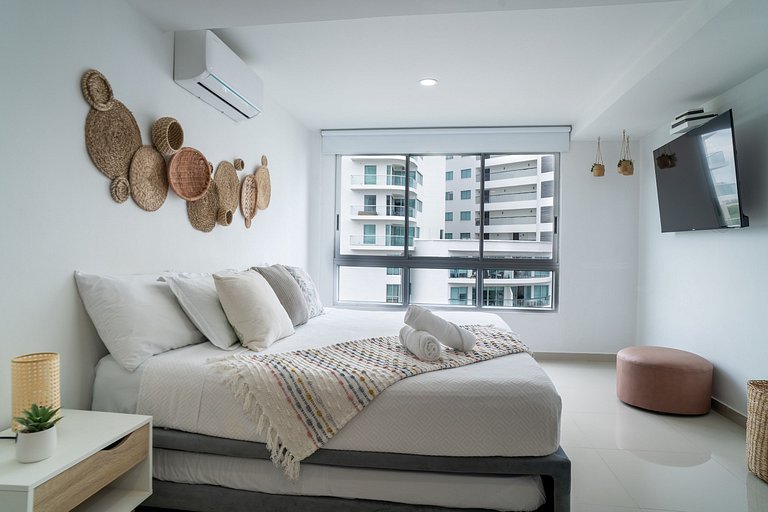 Apartamento de 1 quarto em Morros. Vista para o mar e acesso