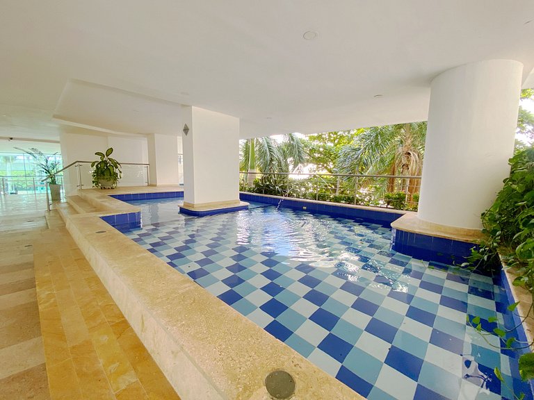 Apartamento de 1 quarto em Morros. Vista para o mar e acesso