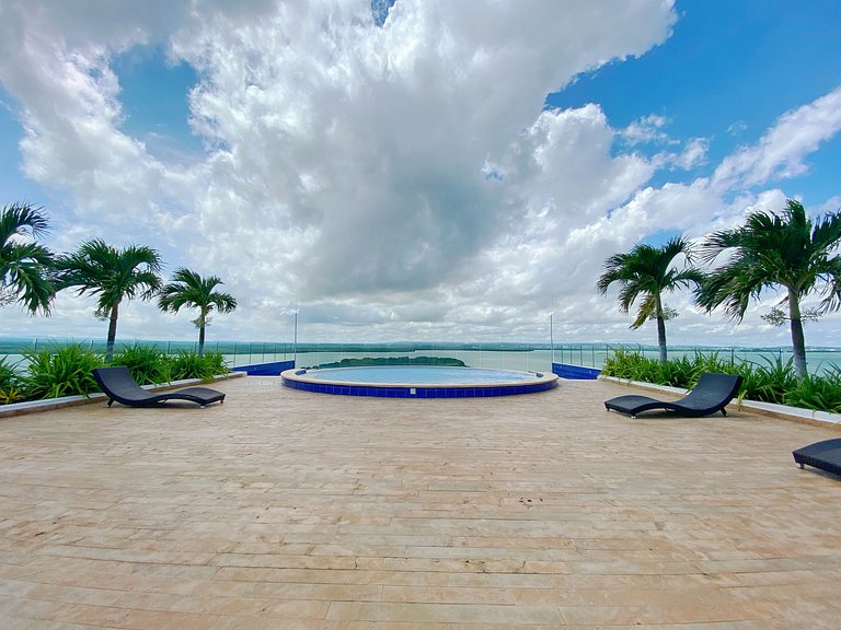 Apartamento de 1 quarto em Morros. Vista para o mar e acesso