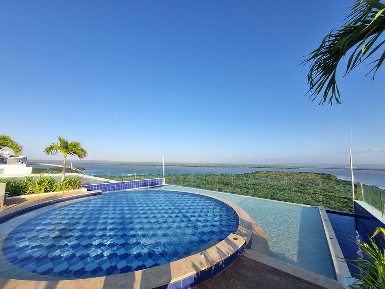 Apartamento de 1 quarto em Morros. Vista para o mar e acesso