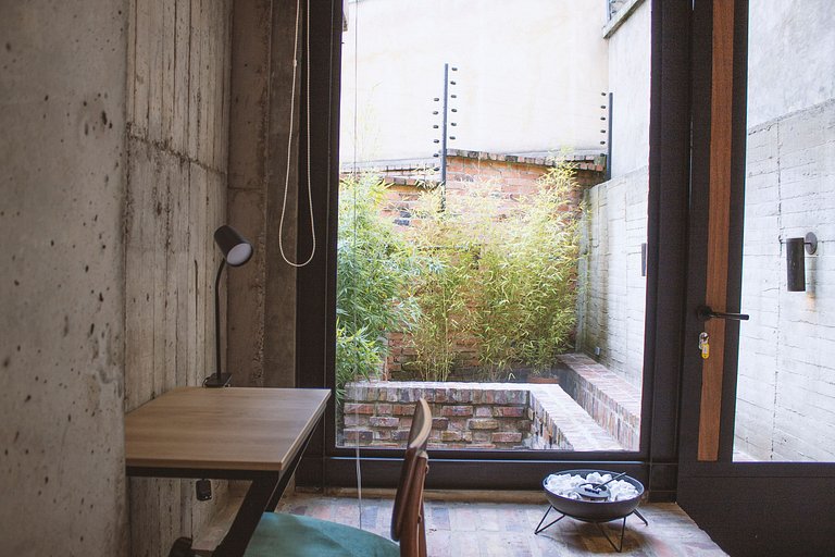 Loft moderno com terraço e cozinha. Centro de Bogotá