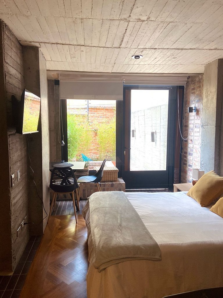 Loft moderno com terraço e cozinha. Centro de Bogotá