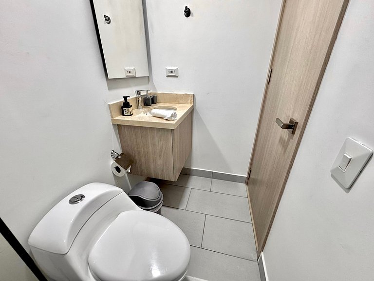 Apartamento de 1 quarto em Bocagrande com vista panorâmica p
