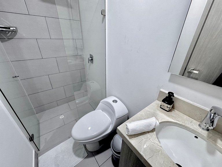 Apartamento de 1 quarto em Bocagrande com vista panorâmica p
