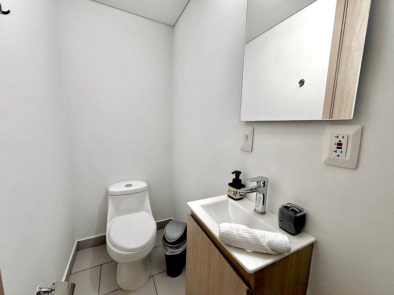 Apartamento de 1 quarto em Bocagrande com vista panorâmica p