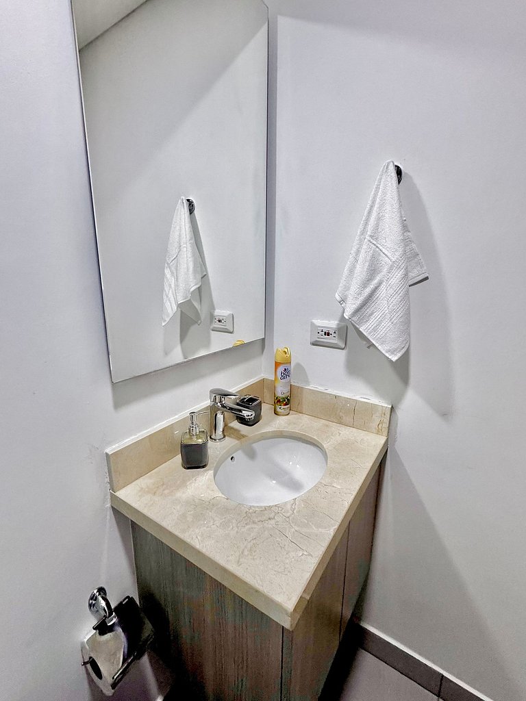 Apartamento de 1 quarto em Bocagrande com vista panorâmica p