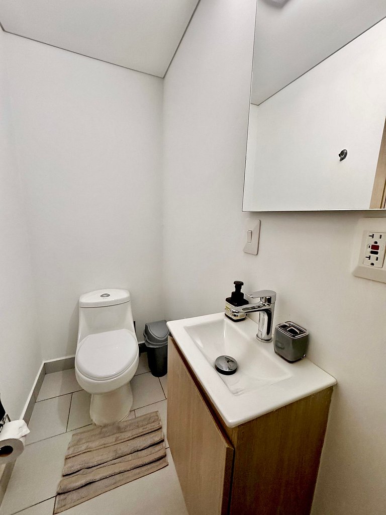Apartamento de 1 quarto em Bocagrande com vista panorâmica p