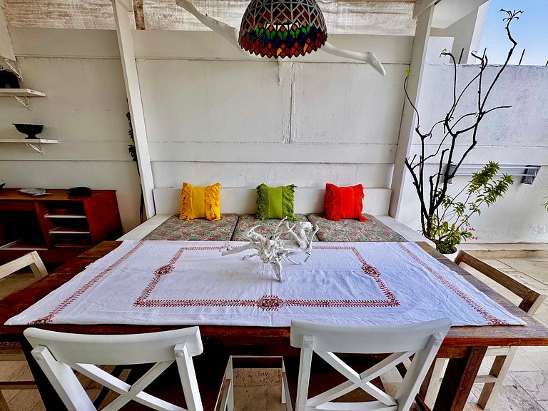 3 Bedrooms Morros. Terrace and beach exit