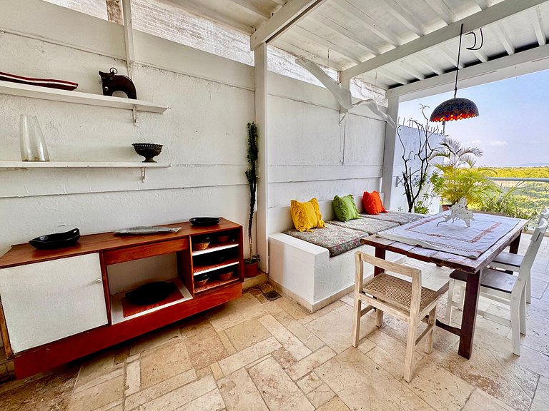3 Bedrooms Morros. Terrace and beach exit