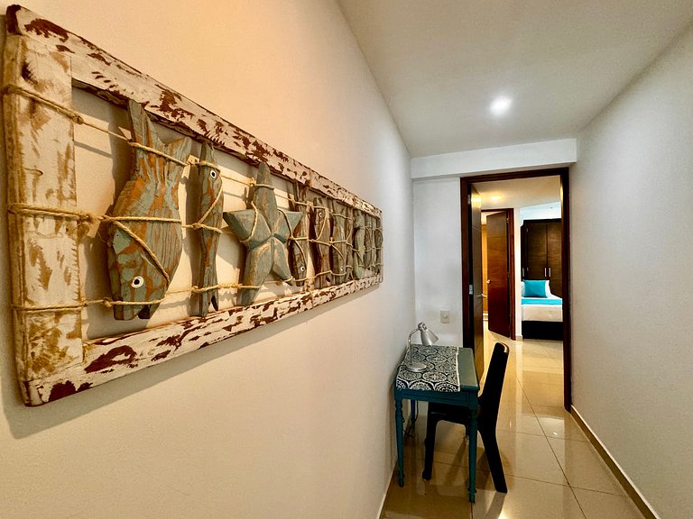 3 Bedrooms Morros. Terrace and beach exit