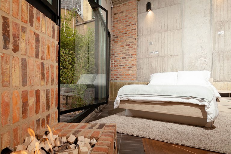 Moderno loft com terraço e cozinha. Centro de Bogotá