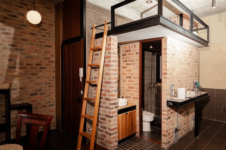 Moderno loft com terraço e cozinha. Centro de Bogotá