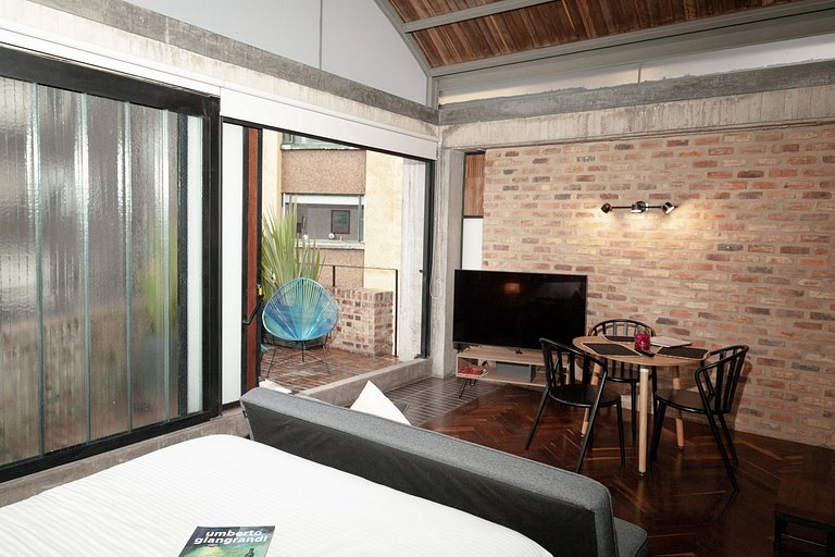 Cobertura com terraço e cozinha no centro de Bogotá