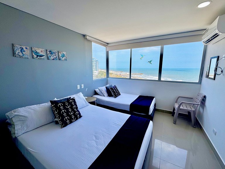 Apartamento com 3 quartos na Zona Norte. Vista para o mar