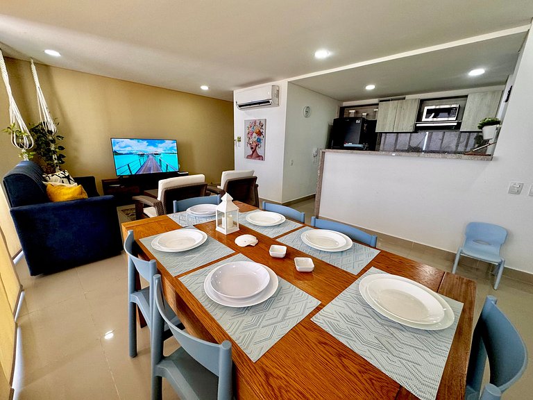 Apartamento com 3 quartos na Zona Norte. Vista para o mar