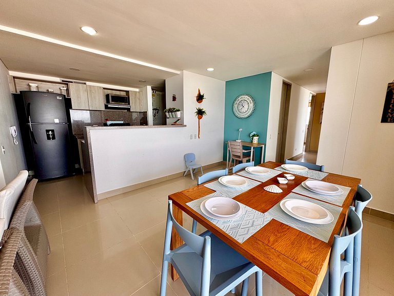 Apartamento com 3 quartos na Zona Norte. Vista para o mar