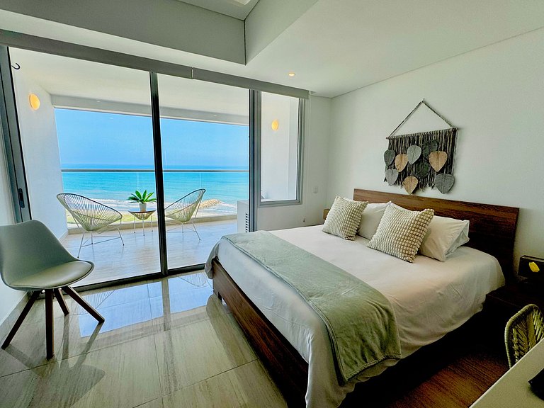 Loft com vista para o mar. Crespo. Piscina