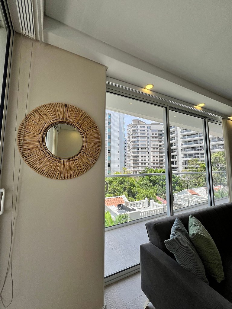 2 quartos à beira-mar com hidromassagem privativa