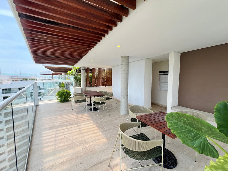 2 quartos à beira-mar com hidromassagem privativa