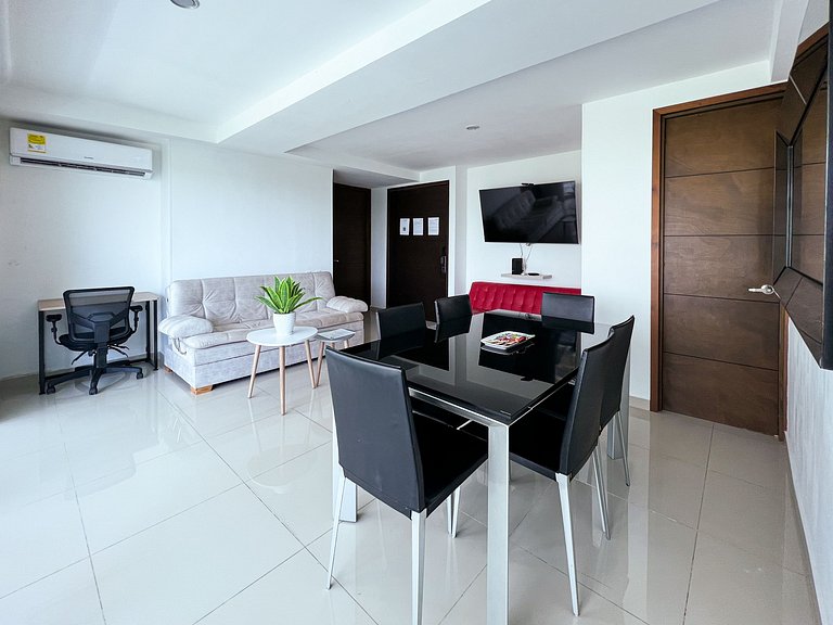 Apartamento de 1 quarto nos Morros com acesso à praia