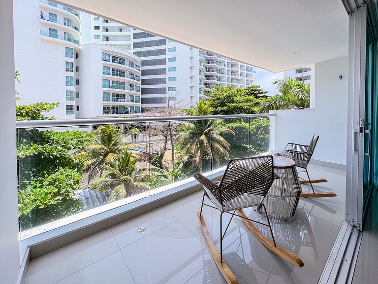 Apartamento de 1 quarto nos Morros com acesso à praia