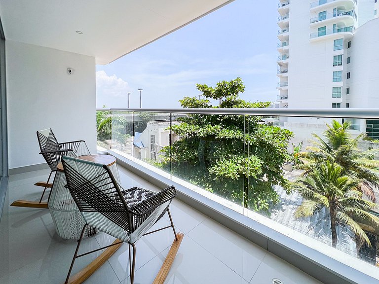 Apartamento de 1 quarto nos Morros com acesso à praia