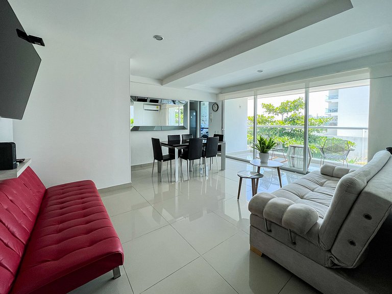 Apartamento de 1 quarto nos Morros com acesso à praia