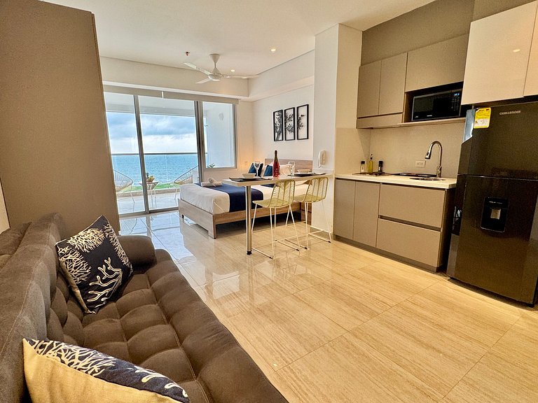 Loft com vista para o mar. Crespo com piscina