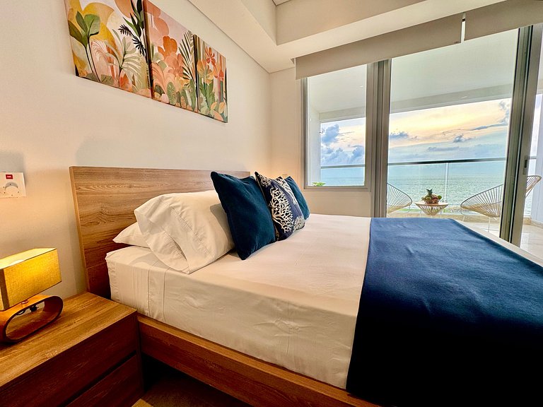 Loft com vista para o mar, espaçoso, com piscina e jacuzzi