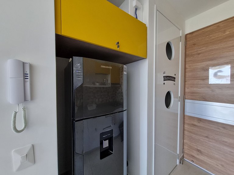 Loft Pozos Colorados. Vista para o mar, piscina e academia