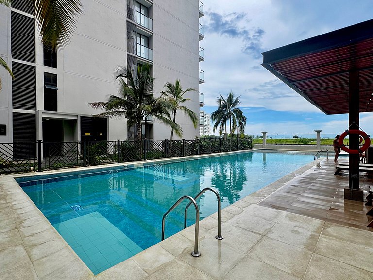 Loft Pozos Colorados. Vista para o mar, piscina e academia