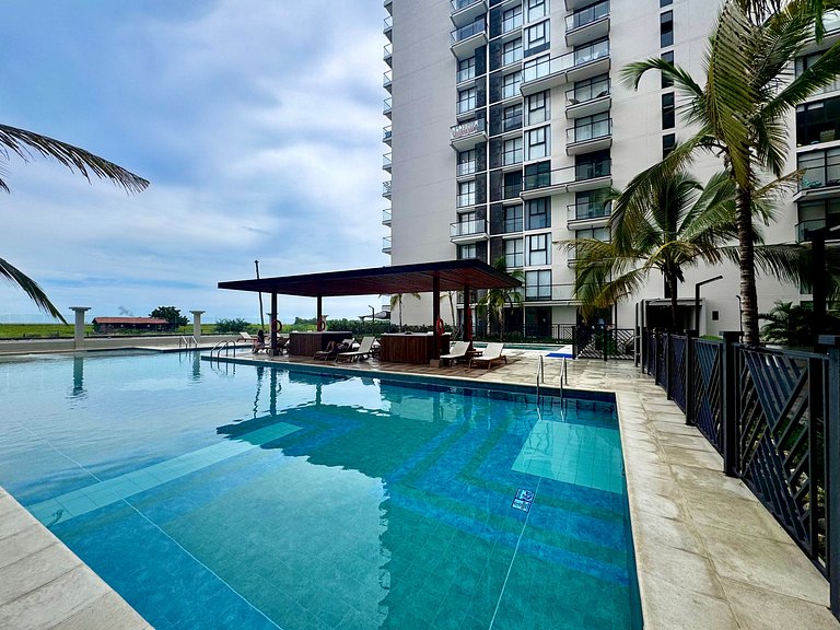 Loft Pozos Colorados. Vista para o mar, piscina e academia