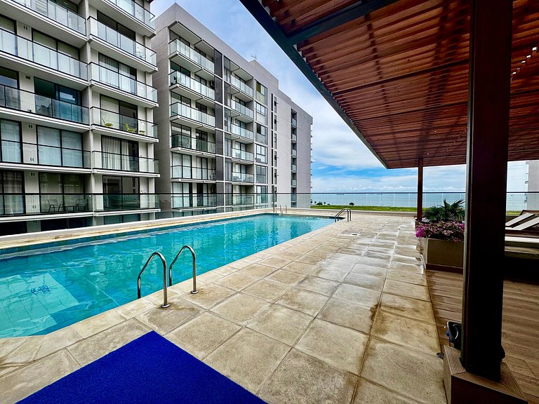 Loft Pozos Colorados. Vista para o mar, piscina e academia