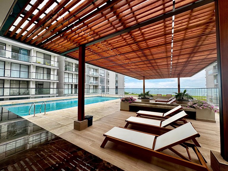 Loft Pozos Colorados. Vista para o mar, piscina e academia