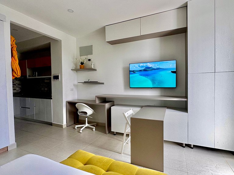 Loft Pozos Colorados. Vista para o mar, piscina e academia