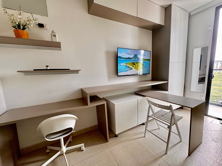 Loft Pozos Colorados. Vista para o mar, piscina e academia