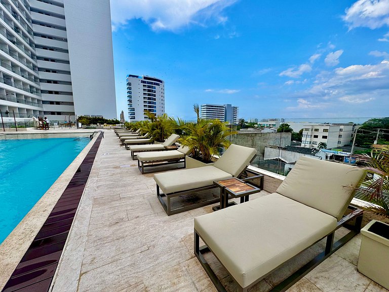 Loft Vistas Mar. Crespo Piscina