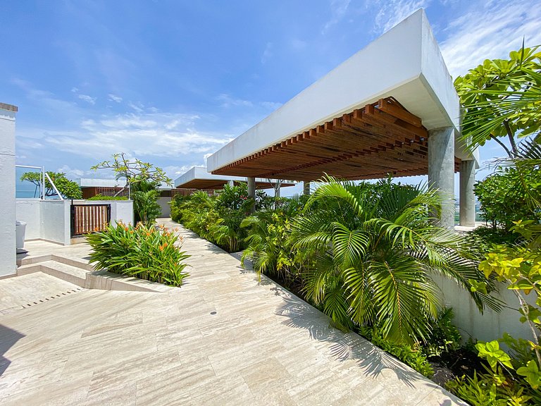 1 Quarto Cielo Mar. Banheira de hidromassagem privativa