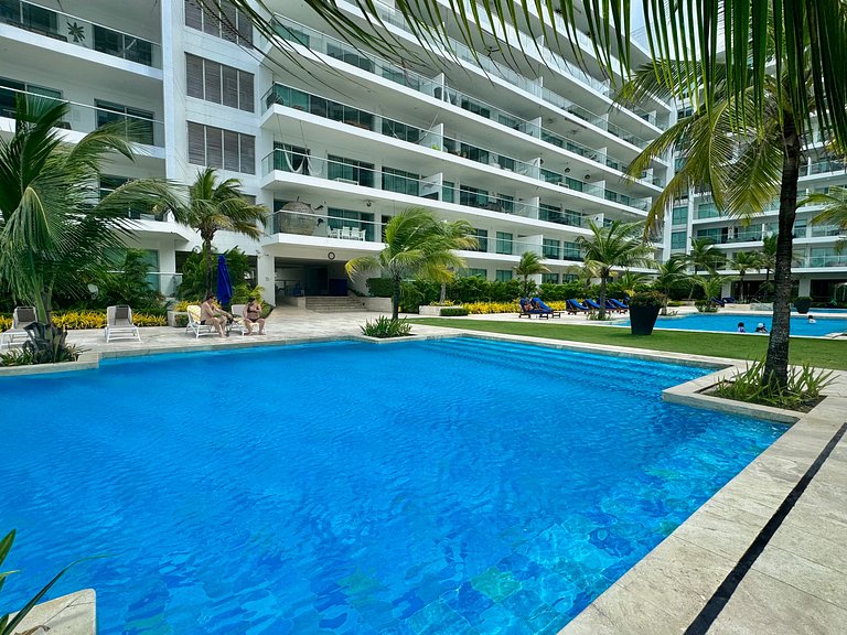 1 dormitório Morros. Piscina com vista para a Ciénaga