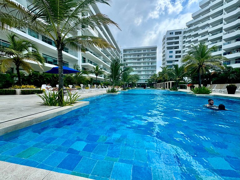 1 dormitório Morros. Piscina com vista para a Ciénaga