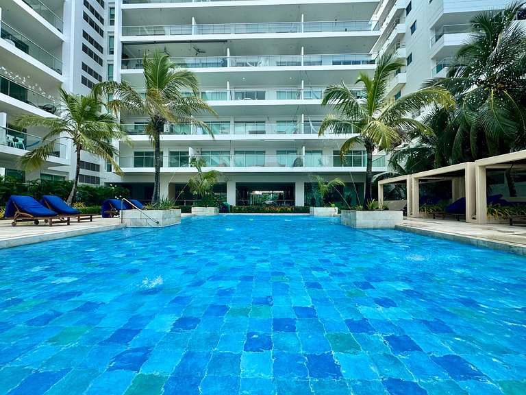 1 dormitório Morros. Piscina com vista para a Ciénaga