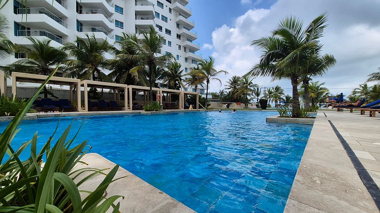 1 dormitório Morros. Piscina com vista para a Ciénaga