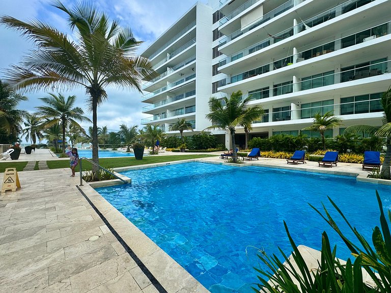 1 dormitório Morros. Piscina com vista para a Ciénaga