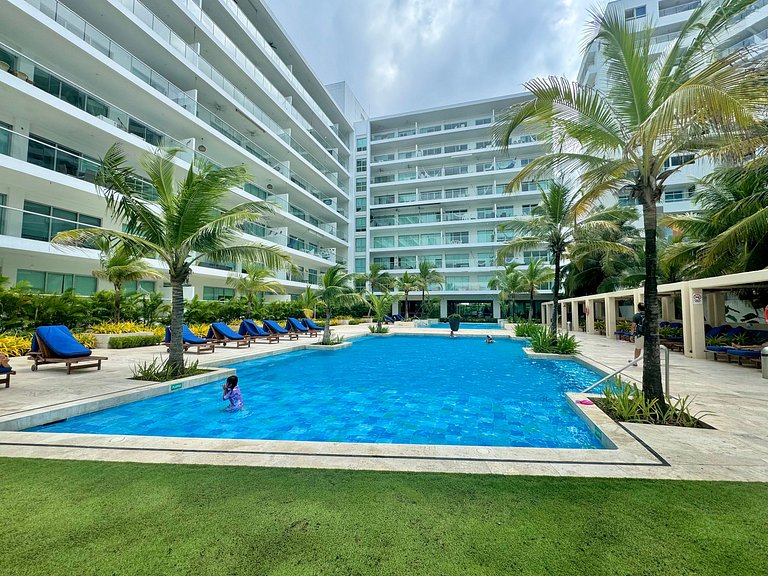 1 dormitório Morros. Piscina com vista para a Ciénaga