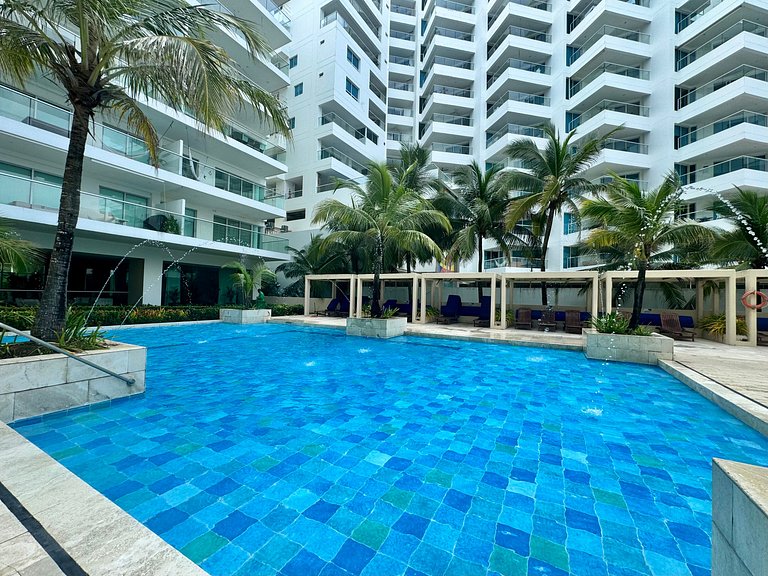 1 dormitório Morros. Piscina com vista para a Ciénaga