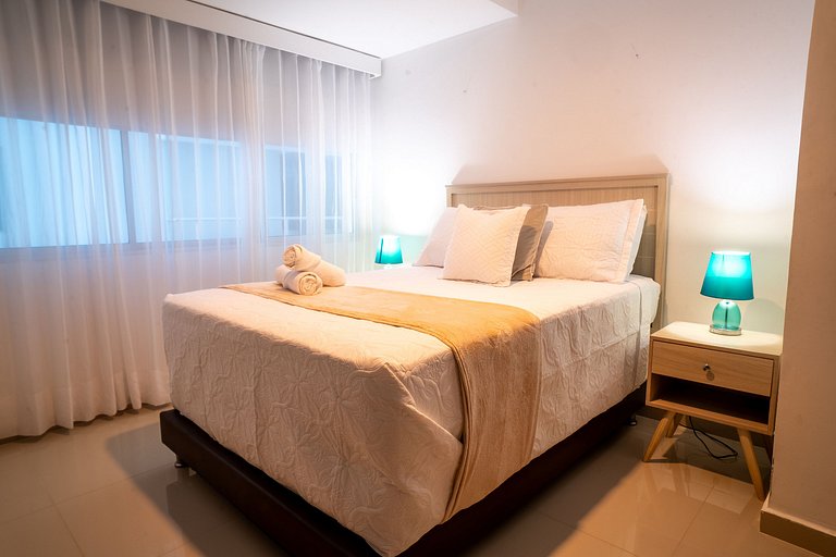Two-bedroom apartment in Morros with sea view