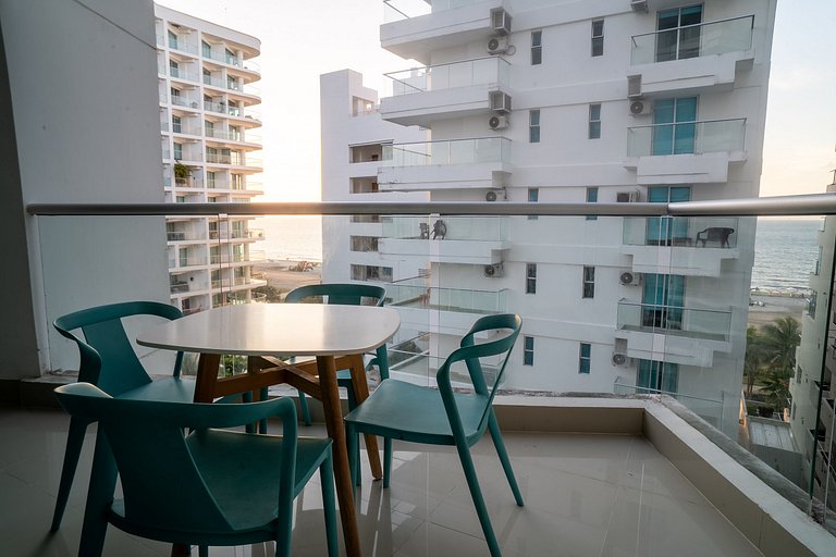 Two-bedroom apartment in Morros with sea view