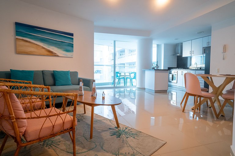 Two-bedroom apartment in Morros with sea view
