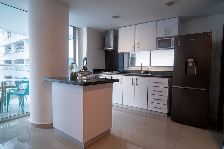 Apartamento de 2 quartos em Morros com vista para o mar