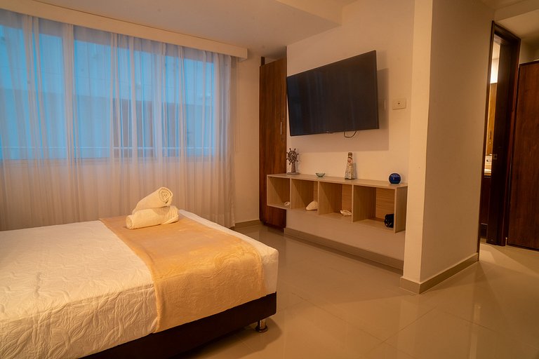 Two-bedroom apartment in Morros with sea view